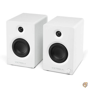 Victrola Tempo - Bluetooth �u�b�N�V�F���t�X�s�[�J�[ �������𖞂����Տꊴ���ӂ��T�E���h�AAuracast�Ή��}���`�X�s�[�J�[�X�g���[�~���O�AUSB-C PC���́A���R�[�h�v���[���[�ڑ��Ή��A�T�u�E�[