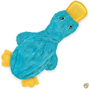 �y�N�[�|���z�M���zBest Pet Supplies Crinkle Dog Toy for Small, Medium, Cute No Stuffing Duck with Soft Squeaker, Fun Indoor Puppies and Senior Pups, Plush Mess Chew Play - Turquoise, Large