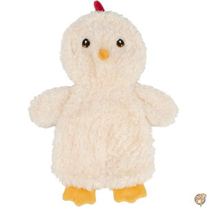 Best Pet Supplies Chicken Crinkle Plush Dog Toys for Interactive Play, Puppy and Senior Indoor Colorful Toy Shape, Cute Cuddly - (Cream)
