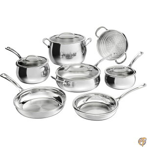 �y�ő�2026�~�N�[�|���z�M���zCuisinart PureClad 3�w�X�e�����X�X�`�[���������12�_�Z�b�g PCT-12