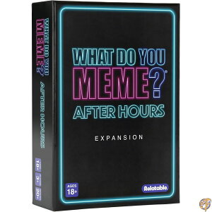 What DO YOU MEMEME?Relatable�̃A�t�^�[�A���[�Y�B�Q�[���i�C�g�A�{�[�h�Q�[���A�A�_���g�Q�[���A�p�[�e�B�[�Q�[���p�̖����I�Ȋg���p�b�N�B�t���T�C�Y�̃Q�[���Ńv���C�ł���L���v�V�����J�[