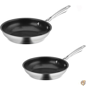 �y�ő�2026�~�N�[�|���z�M���zCuisinart�i�N�C�W�i�[�g�j�v���t�F�b�V���i���V���[�Y �X�e�����X�� �m���X�e�B�b�N �X�L���b�g 2�_�Z�b�g�i8�C���`�E10�C���` / ��20cm�E��25cm�j