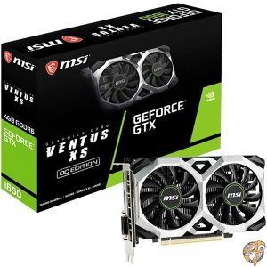 MSI Gaming GeForce GTX 1650 128 bits HDMI/DP/DVI 4GB GDRR6 HDCP Soporte DirectX 12 VR Ready OC Tarjeta grfica (GTX D6 Ventus XS OC) (renovado)
