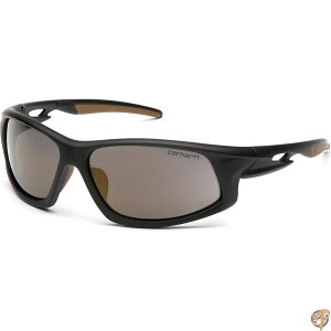 Carhartt CHB690DT Ironside SAFETY Glasses, Black/Tan Frame, Antique Mirror Anti-Fog Lens