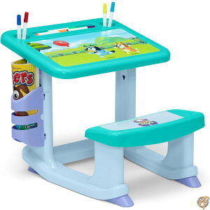 Delta Children Bluey Draw&Play Desk - �}�[�J�[10�{�Ɠh��G�u�b�N�t�� �u���[