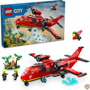 �y�ő�2000�~�N�[�|��15���zLEGO City Fire Rescue Plane Toy for Kids and Fans of Firefighter Toys, Fun Birthday Gift Idea Boys Girls Ages 6+ who Love Airplane Toys Imaginative Play, Includes 3 Minifigures, 60413