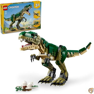 LEGO Creator 3�C��1 T���b�N�X �������� - �����̂�������g�ݗ��ăZ�b�g �q���p �j�̎q ���̎q �Ώ۔N��9�Έȏ� 3�̑g�ݗ��ăI�v�V���� T-Rex����g���P���g�v�X����e���_�N�e�B�� �N���X�}