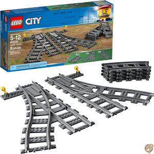 LEGO City Switch Tracks 60238 Building Kit, 8 Pieces (Pack of 1)