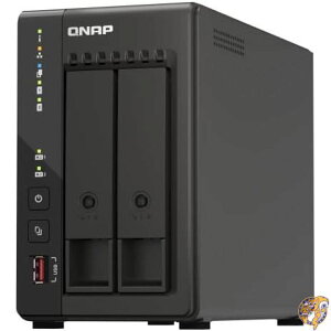 QNAP(�L���[�i�b�v) TS-253E 2�� 2.5GbE �Ή��|�[�g�� M.2 SSD �L���b�V���X���b�g�𓋍� Intel Celeron �N�A�b�h�R�A�v���Z�b�T�̗p��SMB���� 2�x�CNAS