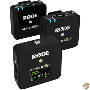 RODE Microphones ���[�h�}�C�N���t�H���Y Wireless GO II ���C�����X �S�[ �f���A���`�����l�����C�����X�}�C�N�V�X�e�� WIGOII