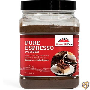 Pure Espresso Powder by Hoosier Hill Farm, 8oz (Pack of 1)