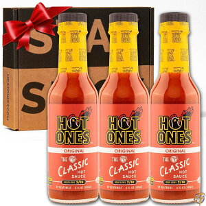 Hot Ones The Classic �z�b�g�\�[�X�i�V�R�f�ގg�p�E�I�[�K�j�b�N�`���E�f�E�A���{�����h�q�g�p�j5�I���X�i��148ml�j�{�g�� 3�{�Z�b�g