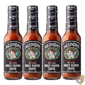 Melinda�fs Ghost Pepper Hot Sauce�i�������_�Y �S�[�X�g�y�b�p�[�z�b�g�\�[�X�j - �O�����Ȍ��h�\�[�X �V�N�ȑf�ނ��g�p�i�u�[�g�E�W�����L�A�A�n�o�l���A�l�Q�A�j���j�N�A���C���ʏ`�j 150ml�i5�I
