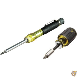 �y�ő�1000�~�N�[�|���zScrewdriver Tool Set, Multi-Bit Pocket Precision and Adjustable Length Stubby Screwdriver, 2-Piece Klein Tools 80037