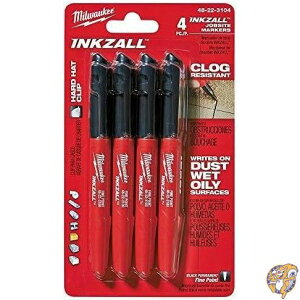 Milwaukee 48-22-3104 Inkzall �|�C���g�}�[�J�[ �׎� �u���b�N 4�{�p�b�N
