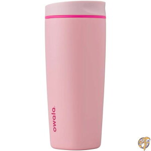 �y�ő�2000�~�N�[�|��15���zOwala SmoothSip Slider - Vaso de caf acero inoxidable aislado, reutilizable, taza helado, viaje para caliente, sin BPA, 20 onzas, Pucker Up