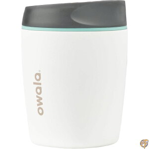 �y�ő�2000�~�N�[�|��15���zOwala SmoothSip Insulated Stainless Steel Tumbler, Reusable Iced Coffee Cup, Hot Travel Mug, BPA Free, 10 oz, White (Cloudscape)