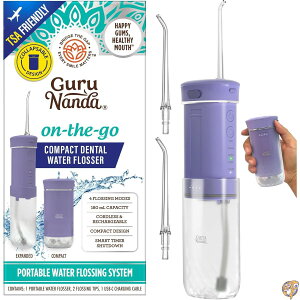 GuruNanda �R���p�N�g�E�H�[�^�[�f���^���t���b�T�[ �|�[�^�u���g���x���T�C�Y ���o����t���b�T�[ �܂肽���ݎ�180ml�^���N�t�� �X�}�[�g�^�C�}�[ 4��ނ̃t���X���[�h TSA�t�����h���[ ��