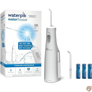 Waterpik �R�[�h���X�E�H�[�^�[�t���b�T�[ �d�r�� & �|�[�^�u�� ���s&����p ADA���F�R�[�h���X�G�N�X�v���X �z���C�g WF-02C