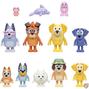 Bluey(�u���[�C) �X�[�p�[�t�@���t�B�M���A �c���p�Z�b�g �L�����N�^�[11�p�b�N ����t�B�M���A�t�� �c���̒u���������� Bluey�A�r���S�ȂǕt�� �Ώ۔N��3�Έȏ�B