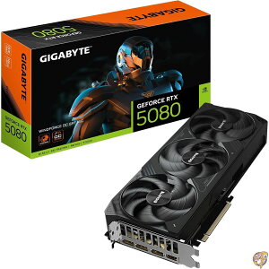GIGABYTE GeForce RTX 5080 WINDFORCE OC SFF 16G �O���t�B�b�N�X�J�[�h�AWINDFORCE��p�V�X�e���A16GB 256�r�b�gGDDR7�AGV-N5080WF3OC-16GD �r�f�I�J�[�h �f�X�N�g�b�v�Ή�