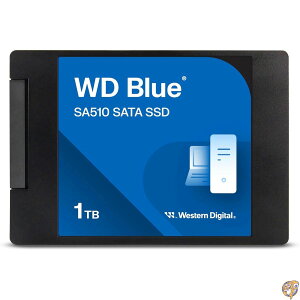 Western Digital 1TB WD Blue SA510 SATA �����\���b�h�X�e�[�g�h���C�u SSD - III 6Gb/s 2.5�C���`/7mm �ő�560MB/s WDS100T3B0A