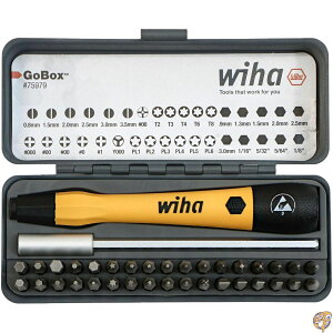 Wiha 75979 36�s�[�X GoBox Electronics ESD �����}�C�N���r�b�g�Z�b�g