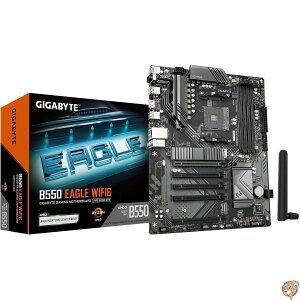 GIGABYTE B550 EAGLE WIFI6 �}�U�[�{�[�h - AMD Ryzen 5000 G�V���[�YCPU�A10+3+1�t�F�[�YVRM�A�ő�3200MHz DDR4�A1xPCIe 4.0 + PCIe 3.0 M.2�A1GbE LAN�AWIFI 6�AUSB 3.2 Gen 2�B