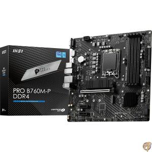 MSI PRO B760M-P DDR4 (��12����/��13����Intel�v���Z�b�T�ALGA 1700�ADDR4�APCIe 4.0�AM.2�A2.5Gbps LAN�AUSB 3.2 Gen2�AmATX�Ή�)