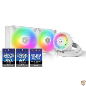 ARCTIC Liquid Freezer III 280 A-RGB - CPU AIO ウォータークーラー 水冷PC Intel&AMD 効率的なPWM制御ポンプ ファン:200~1900 RPM、LGA1851、LGA1700コンタクトフレーム ホワイト