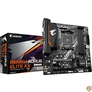 GIGABYTE B550M AORUS Elite AX (AM4/ AMD/ B550/ Micro ATX/Single M.2/ SATA 6Gb/s/USB 3.2 Gen 1/ Realtek GbE LAN/PCIe 4.0/ �}�U�[�{�[�h)