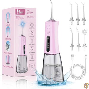 MOCEL ���o���� �W�F�b�g�E�H�b�V���[ OLED�f�B�X�v���C���� �R�[�h���X 5�i�K���[�h 300ml ��e�� �g�ь^ USB C�[�d�� IPX7�h�� ���Ԑ��@ (�s���N)