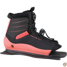 Radar Waterski Lyric Boot Coral/Black Front Feather Frame