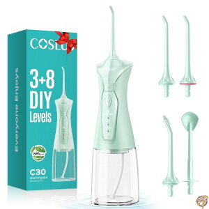 COSLUS �E�H�[�^�[�t���X ���o���� C30(FC5360)�F4�i�K���[�h���� �R�[�h���X �|�[�^�u�� 300ml��e�ʃ^���N IPX7�h�� ���Ԑ��� (�O���[��)