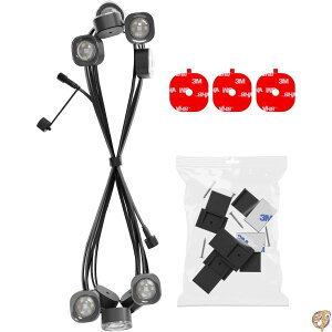 Govee 16.4�t�B�[�g (��5m) �����p���C�g Permanent Outdoor Lights Pro 100�t�B�[�g (��30m) H706A�����150�t�B�[�g (��45m) H706B��p �N���b�v�EVHB�ڒ��ܕt�� �p�[�c�̂� (�R���g���[���{�b�N�X�͊܂܂�܂�