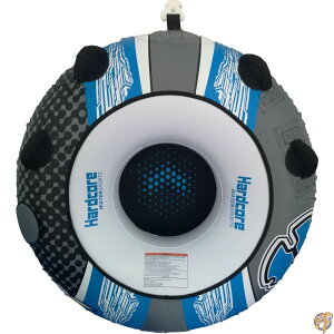 Hardcore Watersports Towable Chaos Tube (�J�I�X�`���[�u) 54�C���` (��137cm) 1�l���p�����`���[�u ���ϋv�i�C�����J�o�[�̗p 4�̈��S�n���h�����N�C�b�N�ڑ��t�b�N�t�� �΁E�C�p