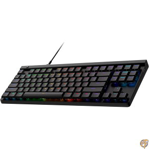 Logitech G515 TKL �L�� ���[�v���t�@�C�� �Q�[�~���O�L�[�{�[�h �t���J�X�^�}�C�Y�\��RGB �_�u���V���b�gPBT�L�[�L���b�v �^�N�^�C��/���� �u���b�N