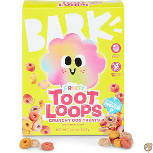 Barkbox Fruity Toot Loops �~�b�N�X�x���[�� (�{���̃t���[�c�g�p �h�{�L�x�ȍ������� �R�[���E�哤�s�g�p) 24�I���X (��680g) �{�b�N�X