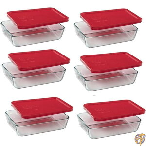 �y5���ő�2000�~�N�[�|���zPyrex 7210 3�J�b�v �K���X�e�� & PC ���b�h �t�[�h�X�g���[�W�����p�W (6�Z�b�g) �č���