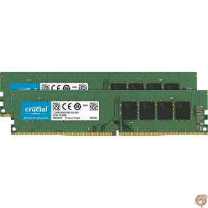 Crucial �f�X�N�g�b�v�p���݃����� 16GB(8GBx2��) DDR4 2666MT/s(PC4-21300) CL19 UDIMM 288pin CT2K8G4DFRA266