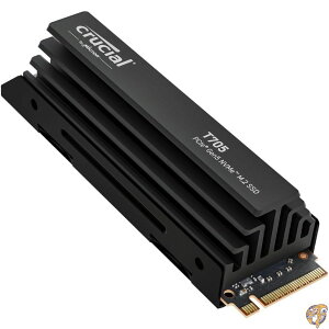 Crucial T705 PCIe Gen5 NVMe 4TB SSD �q�[�g�V���N�t�� �ő�14,100MB/�b TLC NAND �m�[�g�p�\�R��&�f�X�N�g�b�v(PC)�Ή� �N���G�C�e�B�u/�n�[�h�R�A�Q�[�}�[���� �\���b�h�X�e�[�g�h���C�u 1Mo Adobe CC - CT4000T7