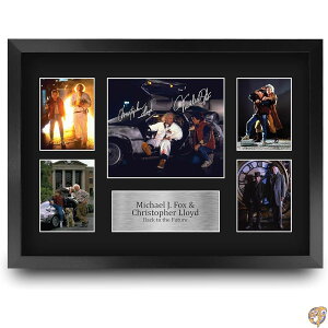 HWC Trading Michael J Fox & Christopher Lloyd Back to the Future 40.6 x 30.5 cm (A3) �v�����g�M�t�g �T�C������ �T�C������T�C������T�C������v���[���e�[�V�����f�B�X�v���C �f��L�O�i�t�@������ - 40.64cm 3
