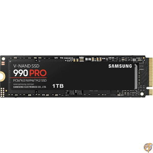 Samsung 990 PRO SSD 1TB PCIe 4.0 M.2 �����\���b�h�X�e�[�g�n�[�h�h���C�u �Q�[��/�M����/�_�C���N�g�X�g���[�W/�������g�� �r�f�I�ҏW�p �w�r�[�O���t�B�b�N MZ-V9P1T0B/AM