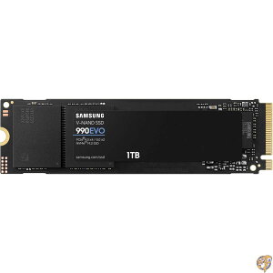 SAMSUNG (�T���X��) 990 EVO SSD 1TB PCIe Gen 4x4 5x2 M.2 2280 NVMe �����\���b�h�X�e�[�g�h���C�u �ő�5,000MB/�b PC/�m�[�g�p�\�R��/�A�b�v�O���[�h�X�g���[�W MZ-V9E1T0B/AM�p �u���b�N [���s�A���i]