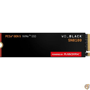 WD_BLACK 2TB SN8100 NVMe SSD �����\���b�h�X�e�[�g�h���C�u - Gen 5 PCIe 5.0x4�AM.2 2280�ASeq.�ǂݎ�葬�x�ő�14,900MB/�b�AAI�A�v���P�[�V�����A�Q�[���A�r�f�I�ҏW�ɍœK WDS200T1X0M