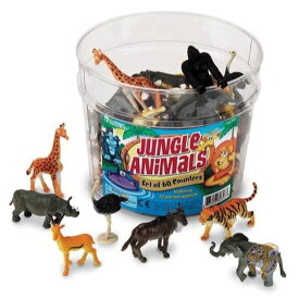 動物模型 アニマルフィギュア　Learning Resources 60ピースの動物模型で学ぶ Jungle Animal Counters　 アメリカ雑貨　誕生日 クリスマスギフト　並行輸入品 送料無料
