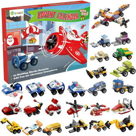 乗り物 アドベントカレンダー クリスマス カウントダウン　ミニチュア 車 飛行機 働く車 おもちゃ アメリカ輸入玩具