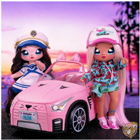Na Na Na Surprise ナナナサプライズ ピンクのオープンカー キティ― 猫のデザイン 柔らかい車 ソフト 人形 女の子 おもちゃ 人気 プレゼント 誕生日 アメリカ輸入 送料無料