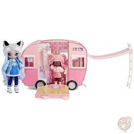 ナナナサプライズ キティーキャット ピンクのキャンピングカー キャンパー プレイセット ファッションドール おもちゃ 猫 車 Na Na Na Surprise Doll アメリカおもちゃ