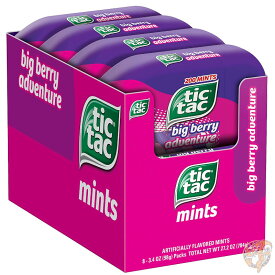 ティックタック Tic Tac Mints ビッグベリーアドベンチャー 200粒(98g）×8個入 フレッシュブレスミント 送料無料